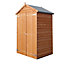 4 x 3 (1.21m x 0.96m) - PRESSURE TREATED - Overlap Shed - Double Doors - Apex Roof - Windowless