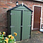 4 x 3 Feet Overlap Dip Treated Apex Shed Double Door with 3 Corner Shelves