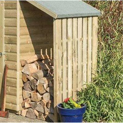 4 x 3 Oxford Shed With Lean To