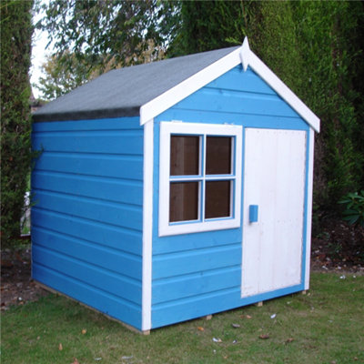 4 x 4 (1.12m x 1.19m) - Wooden Playhut Playhouse