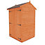 4 x 4 (1.23m x 1.15m) Windowless Wooden Tongue and Groove APEX Shed + Double Doors (12mm T&G Floor and Roof) (4ft x 4ft) (4x4)