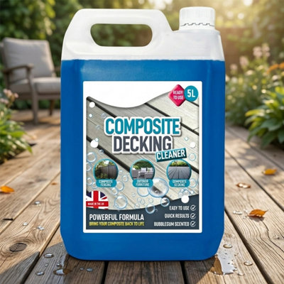 4 x 5L Fast Acting Composite Decking Cleaner Powerful Surface Treatment ...