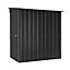 4 x 6 Pent Metal Garden Shed - Anthracite Grey (4ft x 6ft / 4' x 6' / 1.2m x 1.8m)