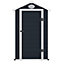 4 x 6 Plastic Pent Shed - Dark Grey with Foundation Kit (included) (4ft x 6ft / 4' x 6' / 1.2m x 1.8m)