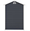 4 x 6 Plastic Pent Shed - Dark Grey with Foundation Kit (included) (4ft x 6ft / 4' x 6' / 1.2m x 1.8m)