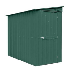 4 x 8 Pent Metal Garden Shed - Heritage Green (4ft x 8ft / 4' x 8' / 1.2m x 2.4m)