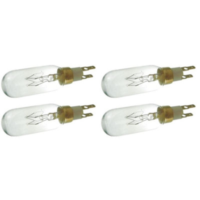 4 x American Style T Click 40W 240V Fridge Freezer Bulb Lamp by Ufixt