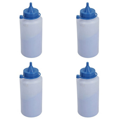 4 x Blue Brick Laying Marking Visible Straight Line Chalk Builders Refill 8oz 236G