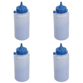 4 x Blue Brick Laying Marking Visible Straight Line Chalk Builders Refill 8oz 236G