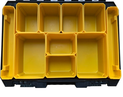 4 x Dewalt DWST1-71194 TStak V Clear Lid Stackable Tool Fixing Organiser Case - 9