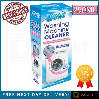 4 x DUZZIT Washing Machine Cleaner Liquid 250ml Blue