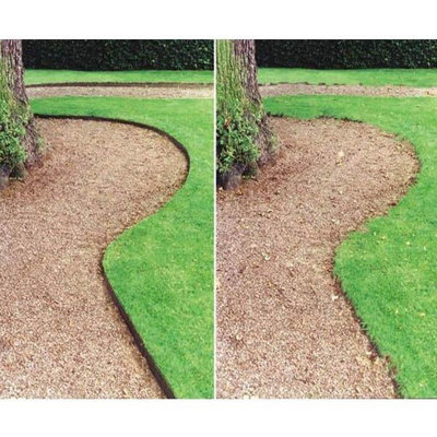 4 x Gardman 09005 9cm x 910cm 9.1m Plastic Garden Lawn Path Border Edging Roll