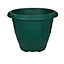 4 x Green Round Venetian Pot Decorative Plastic Garden Flower Planter Pot 43cm