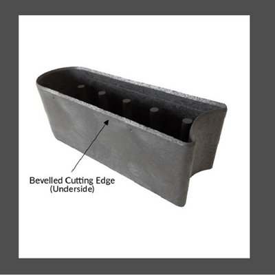 4 x Grey Garden Edging Stone Primeur Stomp Edge Border Rubber Edge Landscaping 30cm - 3