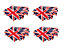 4 x Kings Coronation Union Jack Bunting 20ft 12 Fabric Flag Decorative Party Bunting