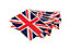 4 x Kings Coronation Union Jack Bunting 20ft 12 Fabric Flag Decorative Party Bunting