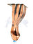 4 x Metal Queen Anne Feet Decorative Furniture Legs 140mm High Antique Copper