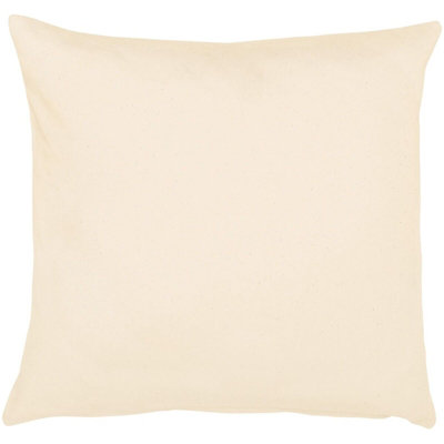 4 x Natural Summer Scatter Cushions - Square Filled Pillows for Home Garden Sofa, Chair, Bench, Seating Furniture - 43 x 43cm