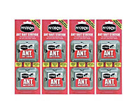 4 x Nippon Ant Nest Bait Station Twin Pack Ant Nest Killer Liquid Insecticide Bait