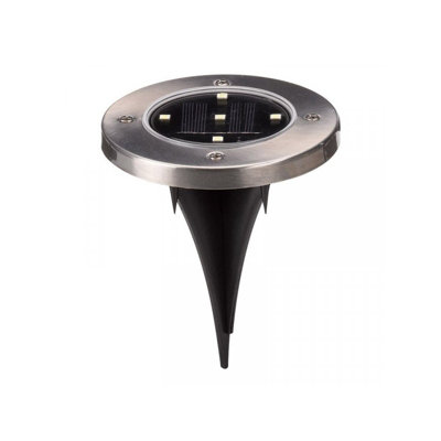 4 x Noma Super Bright Solar Decking Path Border Entrance Up Spot Lights - 3