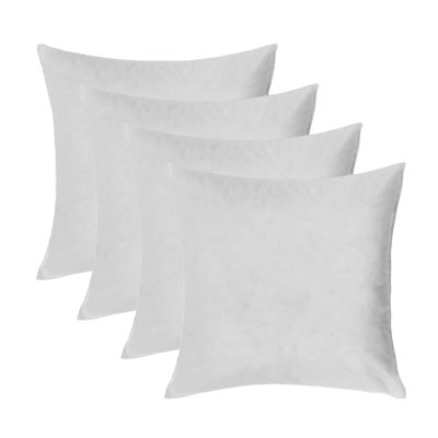 45cm X 45cm Cushion Insert Inner Pads (6 Pack) (18'' X 18'') Cushion Insert  Decorative Square Pillow Stuffer For Sofa Couch Cushions - Hollowfibre