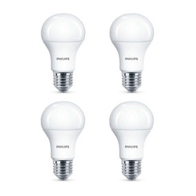 4 x Philips LED Frosted E27 Edison Screw 100w Warm White Light Bulb Lamp 1521lm