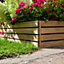 4 x Rowlinson Ledbury Slat Border Wooden Garden Fence Path Grass Lawn Edging 6"