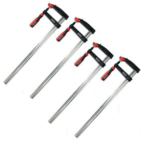 4 x Sliding F Clamps Bar Profile Clamp Holder Fastener Fastening 600mm x 120mm