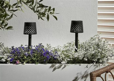 4 x Solar Garden lamp Stake Outdoor Decoration