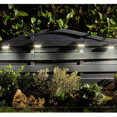 Solar fence post lights b&q top