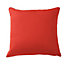 4 x Terracotta Summer Scatter Cushions - Square Filled Pillows for Home Garden Sofa, Chair, Bench, Seating Furniture - 43 x 43cm
