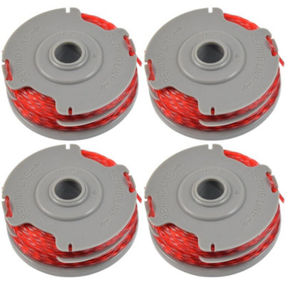 4 x Trimmer Strimmer Spool & Line Double Autofeed Compatible With Flymo FLY021 by Ufixt