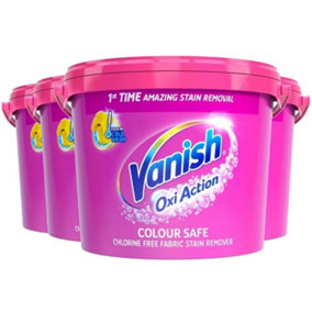 4 x Vanish Oxi Action Powder Clothes Fabric Stain Remover 2.4 kg - Total 9.6kg