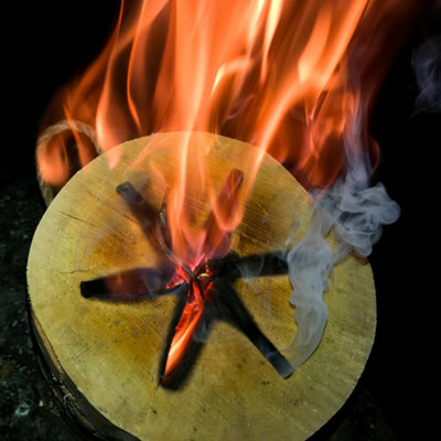 4 X WARMA KILN DRIED EVENING LITE OUTDOOR GARDEN CAMPING COOKING