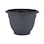 4 x Wham Bell Pot 48cm Round Recycled Plastic Planter Slate