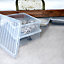 4 x Wham Crystal 46L Stackable Plastic Storage Box & Lid Clear