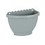 4 x Wham Etruscan 30cm Recycled Plastic Wall Basket Soft Grey