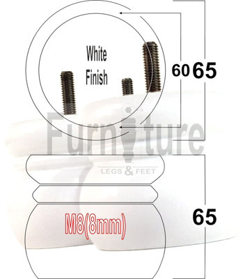 4 x WOODEN BUN FEET REPLACEMENT FURNITURE LEGS 60mm HIGH SOFAS CHAIRS