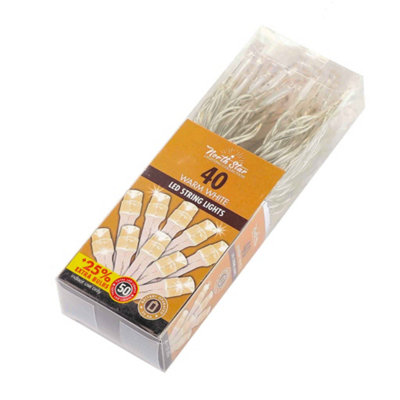 40+20% Extra Free Burble LED String Lights - Warm White Colour