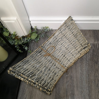 40/58cm Samuel Alexander KD Willow Christmas Tree Skirt Wicker Rattan- Medium Natural - 6