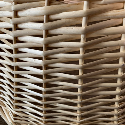 40/60cm Samuel Alexander Medium Deluxe Wicker Willow Christmas Tree Skirt - Beech