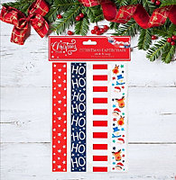 40 Christmas Paper Chains Cute Traditional Mix Xmas Craft Garland Stick & Loop