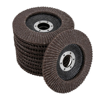 40 Grit Coarse Flap Disc Calcined Sanding Wheels for 4-1/2" Angle Grinders 100pc