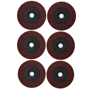 40 Grit Flap Discs Sanding Grinding Rust removing for 9" (230mm) Grinders 6 Pack
