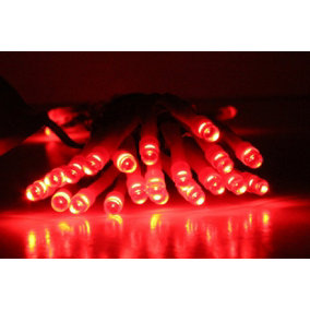 40 LED Indoor Battery String Lights 4M Length Party Fairy Christmas / Red / Clear Cable
