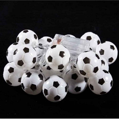 40 LED Warm White Football String Lights 6M Battery Powered (Battery ...