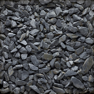 40 mm Bulk Bag 850 kg Slate - Blue Coloured Slate Chips - L10 x W10 x H8 cm - 5