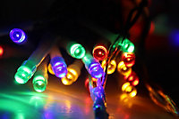 40 Multi-Colour LED Indoor Battery String Lights with a clear cable 4M Length Party Fairy Christmas