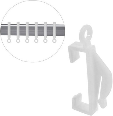 40 Pack Curtain Glider Hooks Grip Fit Integra Decorail Sturdy Gliders