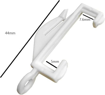 40 Pack Curtain Glider Hooks Grip Fit Integra Decorail Sturdy Gliders - 3